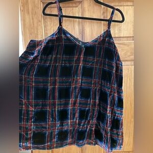 Torrid Sophie Plaid Velvet Swing Cami Top - 13907461 1, 1X